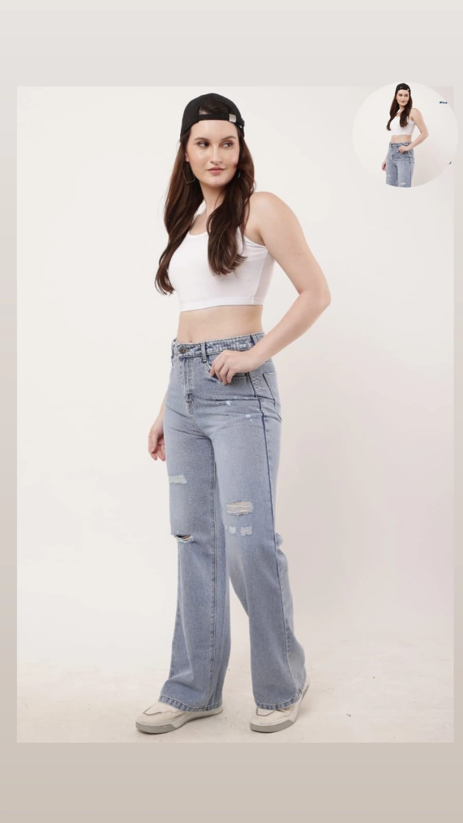 Statement Denim Rugged Jeans