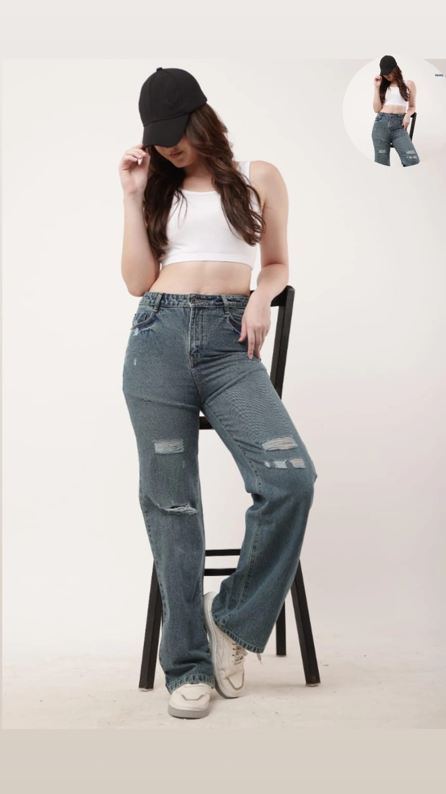 Statement Denim Rugged Jeans