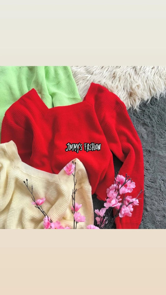 Essential Plain Woolen Top